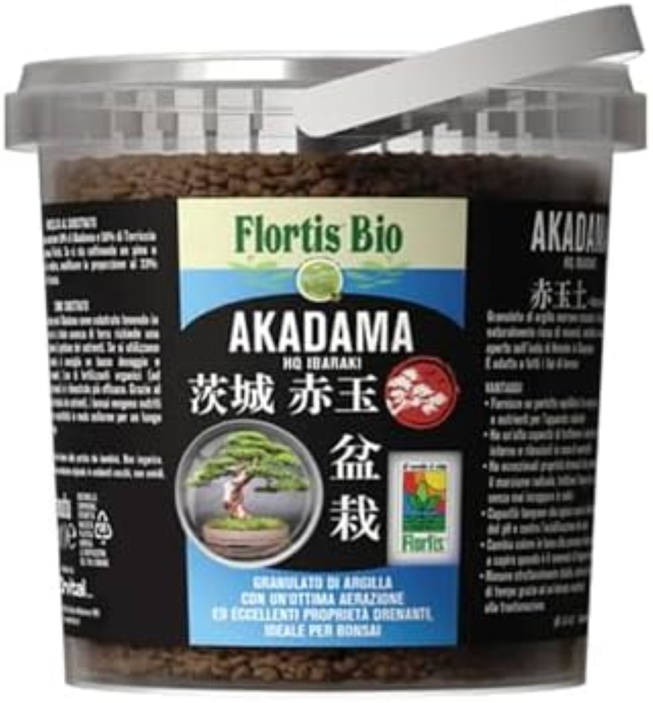Akadama per Bonsai, HQ Ibaraki 1L Granulometria 2-5 mm, Granulato Vulcanico Giap