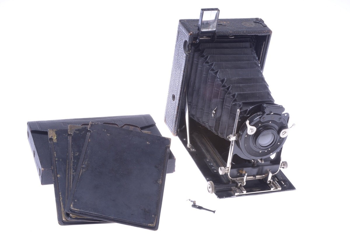 Appareil photo stereo Ernemann Heag XV 6x13 cm objectifs Aplanat f/6.8