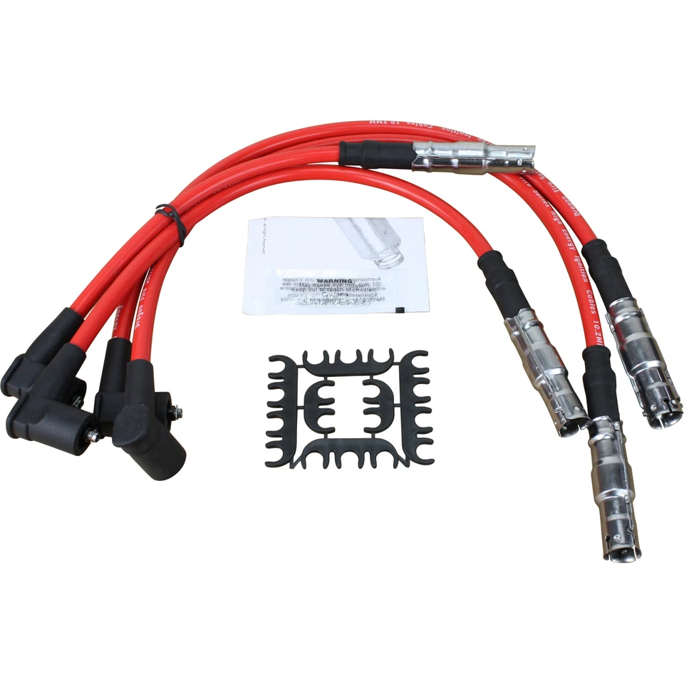 Paquete de bobinas de encendido y juego de cables de enchufe para Volkswagen Jetta Golf Beetle 1998-01 2,0 L Foto 4 de 4