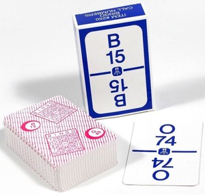 deck of bingo calling cards