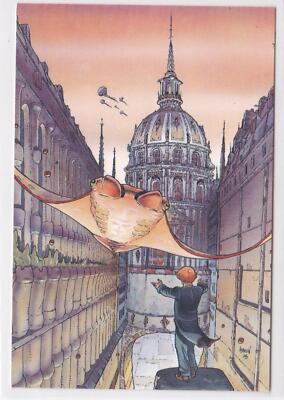 PROMO POSTCARD COMIC BOOK LES EAUX DE MORTELUNE S7 LA GUERRE DES DIEUX GLENAT