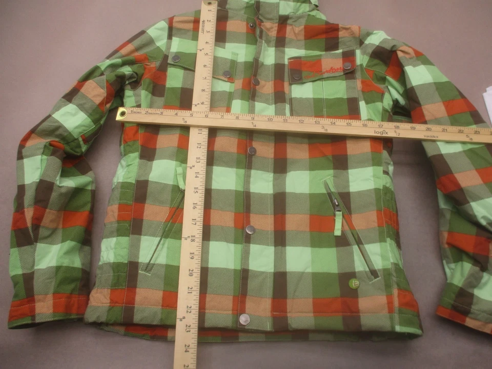 Burton Talla S Niños Membrana Cuadros Polvo Falda Capucha Piel Snowboard Chaqueta 910 Foto 2 de 4