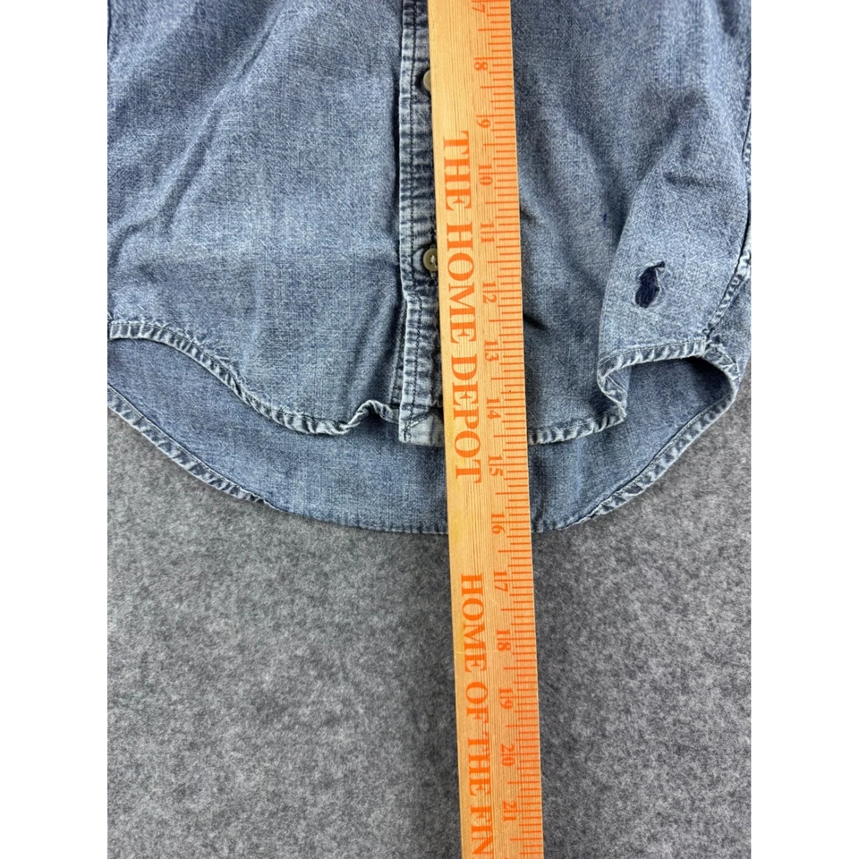 Polo Ralph Lauren Boys Button Down Short Sleeve Denim Shirt Size 3/3T - Image 4 of 4