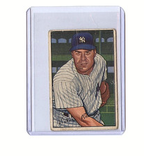 1952 Bowman Vic Raschi New York Yankees #37 💥💥🎆 Original
