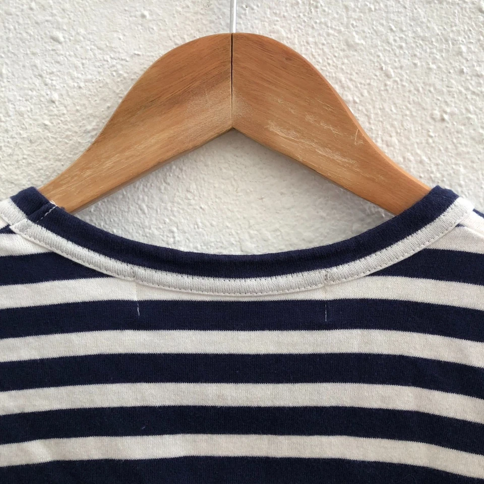 PLAY COMME DES GARÇONS сердце нашивка в полоску хлопок длинным рукавом футболка размер маленький - Изображение 3 из 4