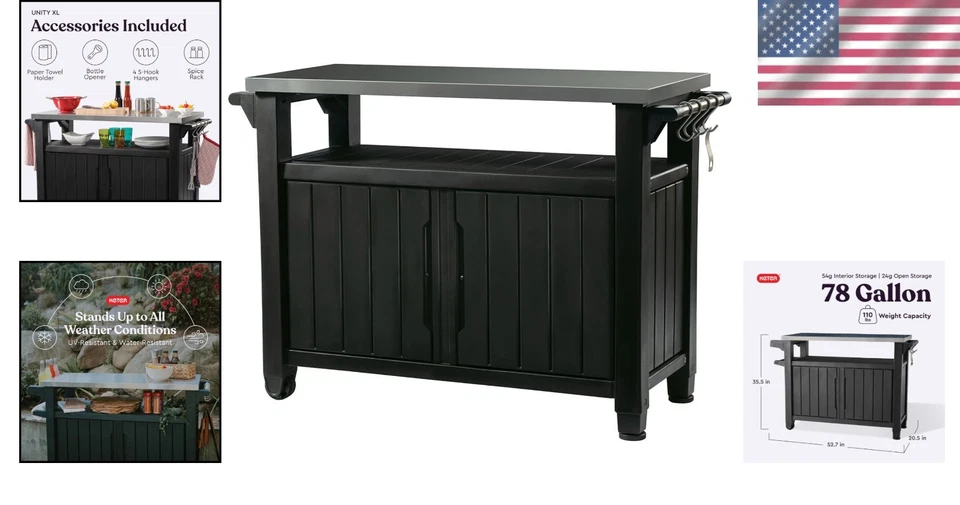 Portable Stainless Steel Outdoor Prep Table - Image 2 of 4