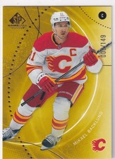 25/26 UD SP GAME USED MIKAEL BACKLUND GOLD BASE PARALLEL /149 #22