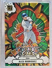 2025 Panini Donruss - Bomb Squad Alex Rodriguez #15 Green Laser