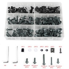 177x Fairing Fender Fastener Kit Body Screws Bolts Washers Motorcycle Titaniu