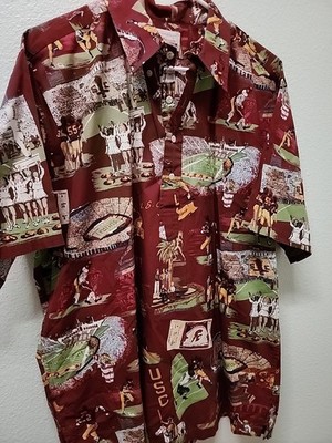 Reyn Spooner Usc Trojan  Hawaiian Shirt Men's XL , Nwot 