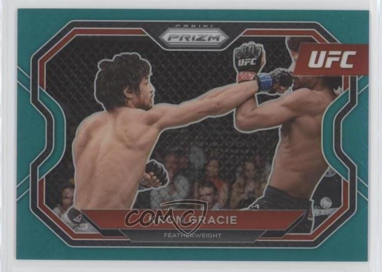 2021 Panini Prizm UFC Teal Prizm 25/49 Kron Gracie #114 ng3