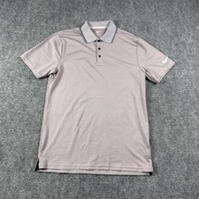 Nike Dri-FIT Polo Shirt Mens Small Striped Golf Performance Stretch Top