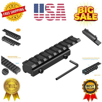 Rail Adapter 11mm to 20mm Sight Dovetail to Picatinny Scope Mount Base