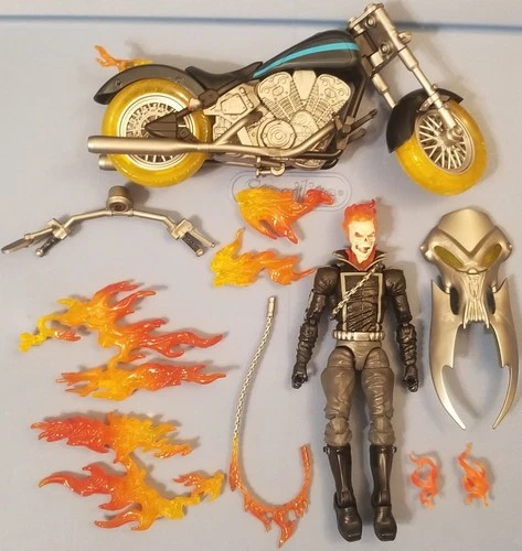 Marvel Legends Ghost Rider + Motorcycle Riders Retro Card Johnny Blaze Bike