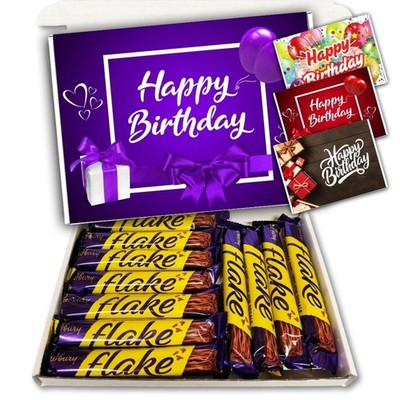 Cadburys Flockenmilch Schokolade & Mini Eier Geschenkbox Korb Geburtstag Geschenk