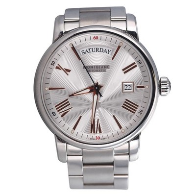 Montblanc 4810 Automatic Guilloche Dial Day Date Watch 114854
