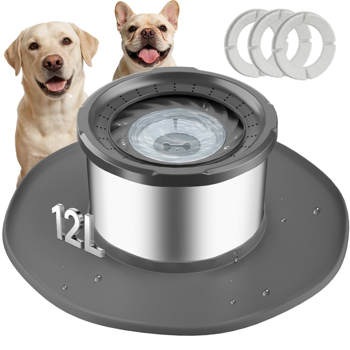 absorbent mat for under dog bowls Dog Food Mat