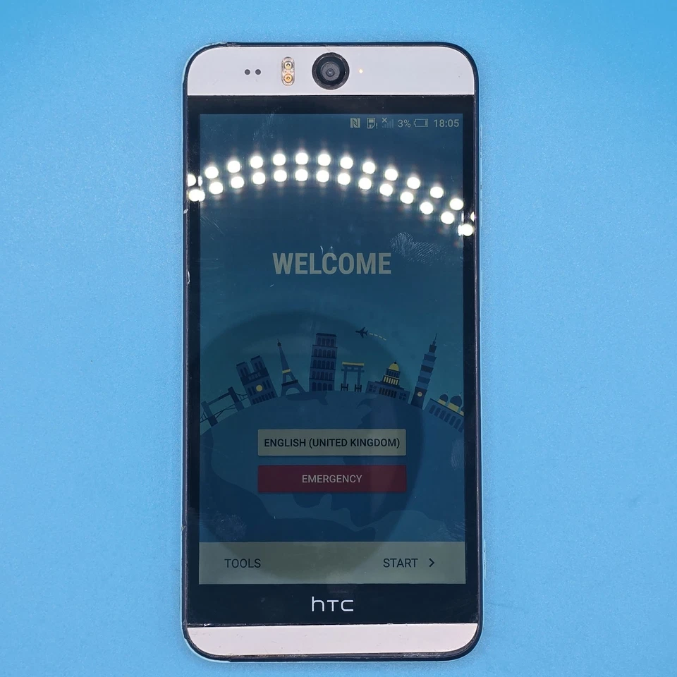 HTC Desire Eye Blue Single Sim 16GB 5.2" 13MP Non-Working / For Parts FREE POST - Image 3 of 4