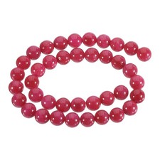 38 Pcs 10mm Natural Stone Beads Round Gemstone Quartz Beads Peach Red