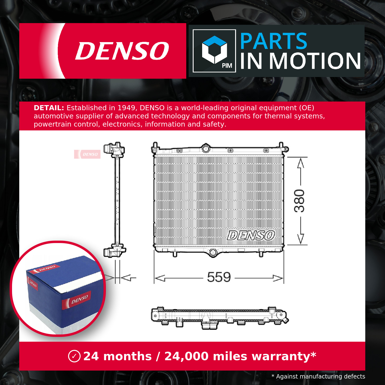 ✅Fits DENSO DRM21106 Engine radiator CITROEN C4 III, C4 X; OPEL CORS ⭐UK Seller⭐ - Image 5