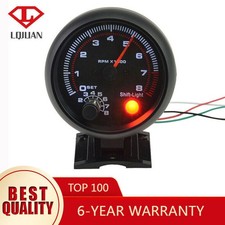 3.75"  12V 0-8000 RPM Tachometer Rev Counter Gauge with Adjustable Shift Light
