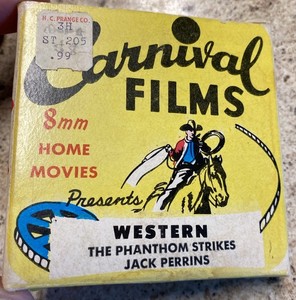 Western Film Jack Perrins "the Phantom Strike"  8mm Home Film Carnival Films