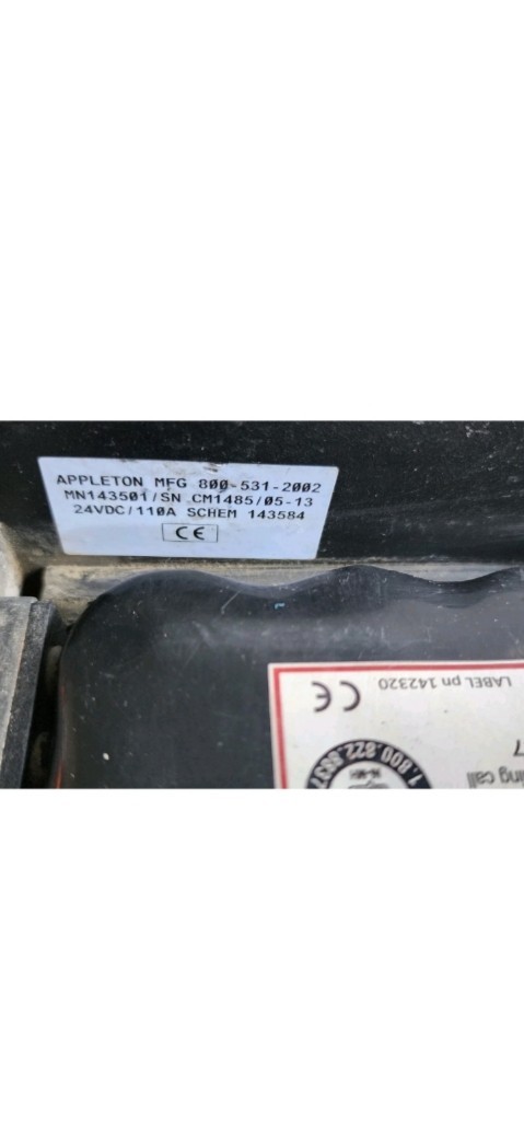 APPLETON CART MOVER BATTERY OPERATED HAS A 24VOLT WITH RECHARGEABLE BATTERY