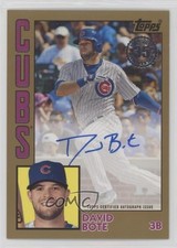2019 Topps 1984 Topps Baseball Auto Gold /50 David Bote #84A-DBO Auto n0c