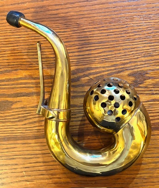 Vintage Antique Polished Brass Stanley Steamer Potato Bulb Horn