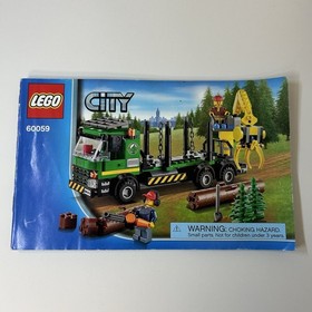 Lego City Logging Truck 60059 Complete Set w/ Instruction Manual RETIRED- NO BOX