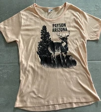 Vintage 70s 80s Fun-Tees Payson AZ Elk T-Shirt