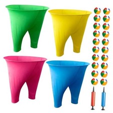 Granny Pants Yard Game, Outdoor Game with Bouncy Ball and Air Pump, Adult-4Pcs