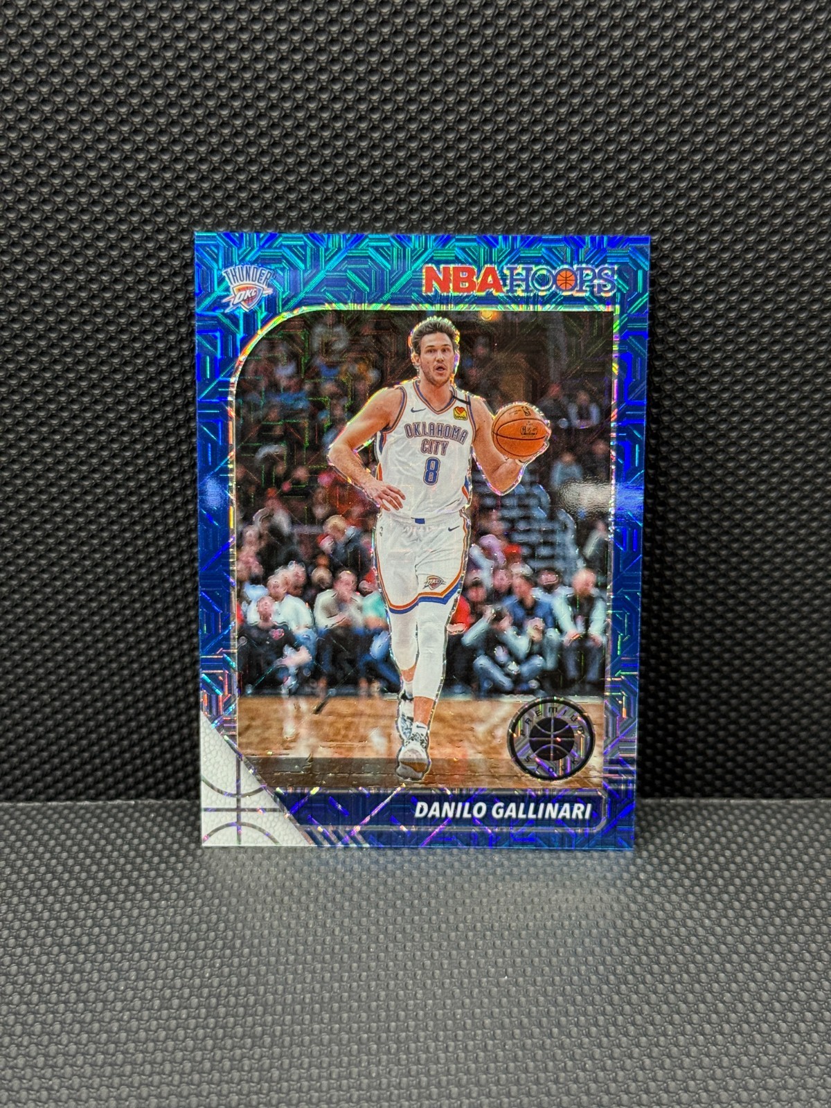 2019-20 NBA Hoops Premium Stock Danilo Gallinari /99 Blue Mojo Prizm #81 Thunder