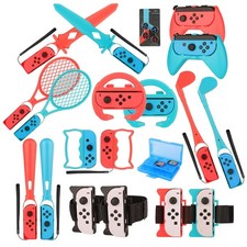 Switch Sports Accessories Bundle - 23 in 1 Family Accessories Pack Kit for Ninte
