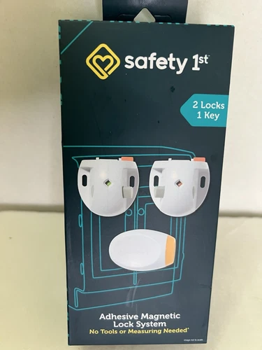 Safety 1st Adhesive Magnetic White Safety Lock System With 2 locks and 1 Key
