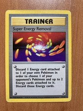 Carta Pokemon Vintage Non Holo Super Energy Removal 079/102 Set Base LP SPEDIZIONE VELOCE