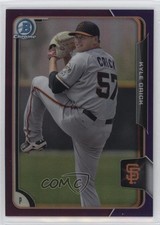 2015 Bowman Draft Chrome Purple Refractor 73/250 Kyle Crick #90 y0i