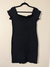 Gap Off-Shoulder Smocked Mini Dress Size L