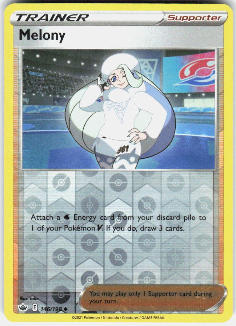 Melony Uncommon 146/198 Chilling Reign Pokemon Reverse Holo Near Mint