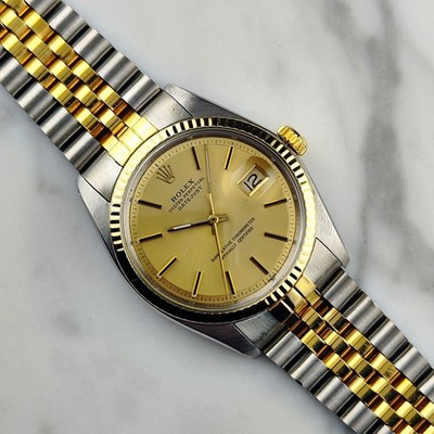 ROLEX Datejust 36 Two-Tone Gold Steel 1972 Serviced 06/2026 [REF. 1601]