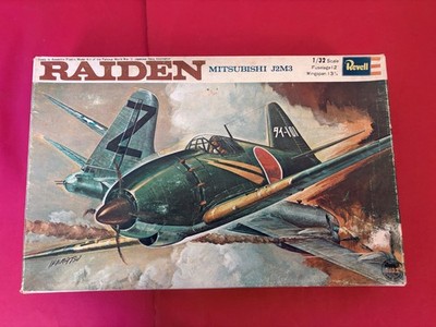 Revell Mitsubishi J2M3 Raiden 1/32 Scale Model Kit Open Box Sealed Parts