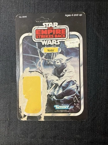 Star Wars Empire Strikes Back Yoda Card Back - Unpunched Vintage 1980