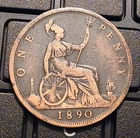 1890 Victoria Penny — photo from another recent sale