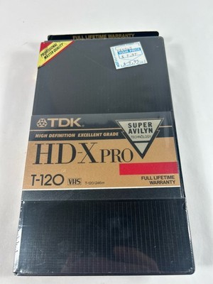 TDK HD-X Pro T-120 Professional Master Grade Blank VHS Video Tape NEW, Sealed