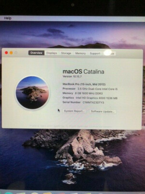 MacBook Pro (13.3-inch, 2012), Intel Core I5, 8GB RAM, 512GB SSD