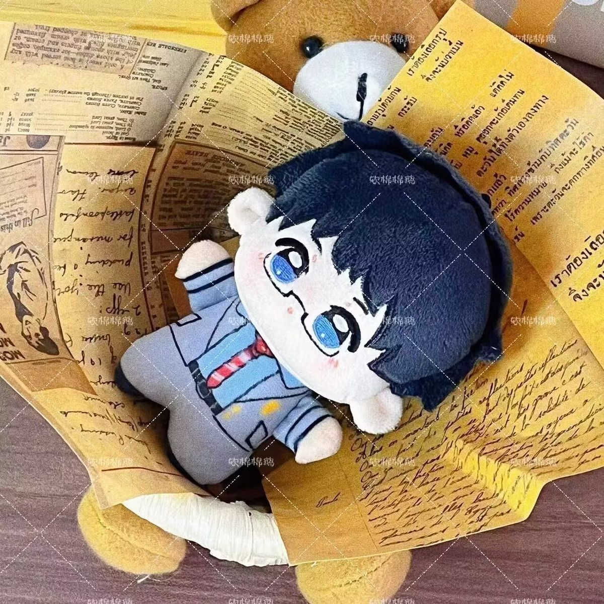 Your Lie in April Miyazono Kaori Arima Kousei Plush Doll Keychain