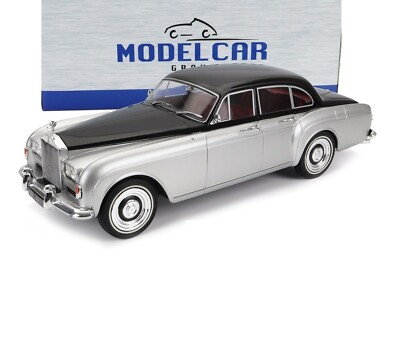1965 ROLLS ROYCE SILVER CLOUD III SILVER BLACK RHD 1:18 SCALE