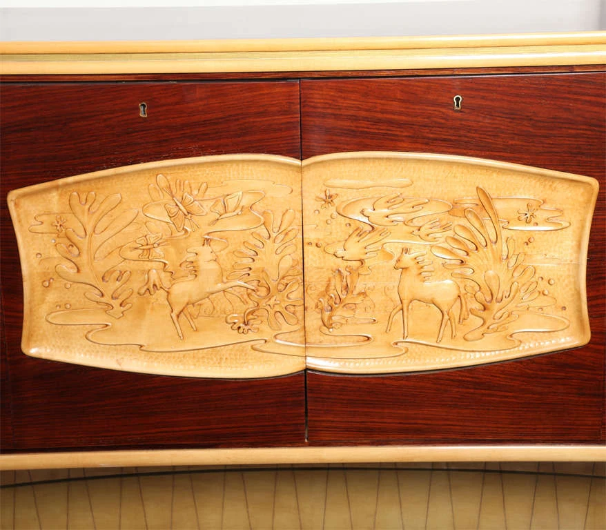 Art Deco Liquor Cabinet Credenza by Dassi et Figli, Italy, 1940's - Image 4 of 4