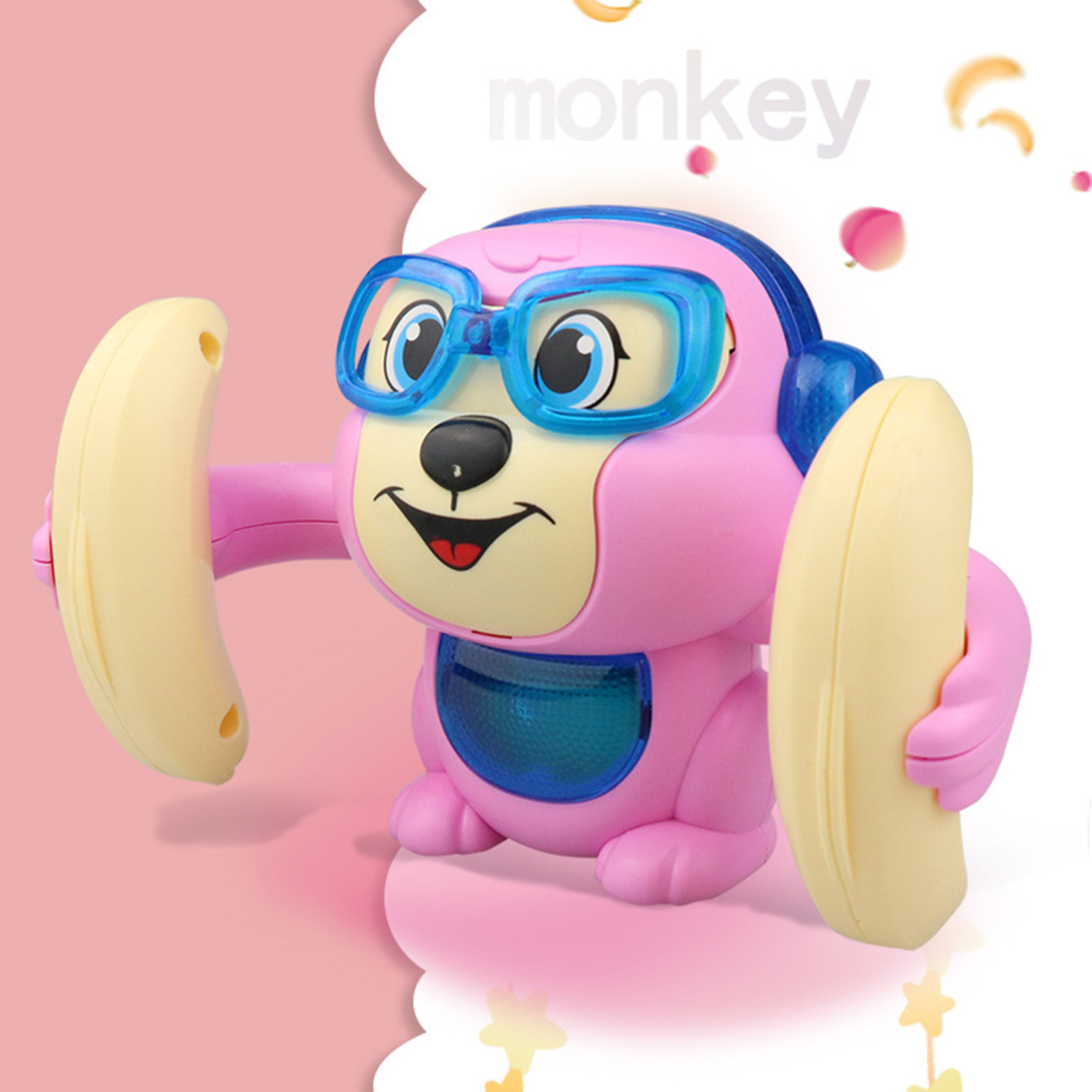Baby toy cartoon animal shape interactive electronic flipping monkey