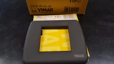 Plakette Vimar IDEA 17093.46 IN Metall Farbe Schiefer für Box Rund